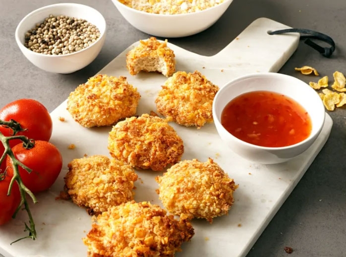 🍗 Chicken Nuggets Tự Làm – Giòn Rụm, Bên Trong Juicy Với Nồi Chiên Không Khí